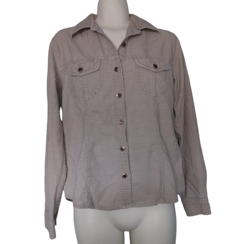 Vintage Tan Button Up Corduroy Jacket